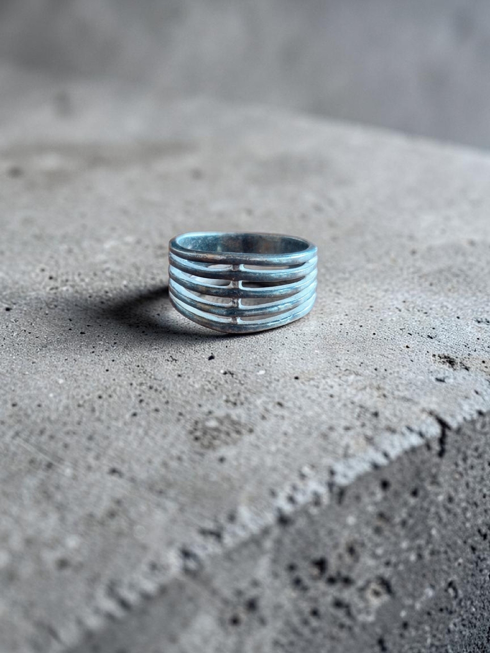 6pc Silver Tone Fashion Mixed Ring Set - Picture 4 of 9